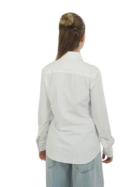 Camicia Xacus Pina Celeste/Bianco